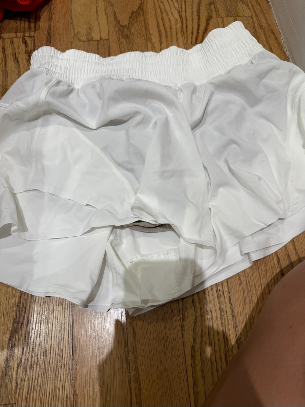 lululemon athletica white shake it out shorts